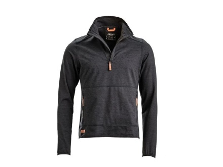 Pánska fleecová mikina, čierna 3XL